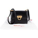 Salvatore Ferragamo Leather Gancini Mini Flap Crossbody Bag