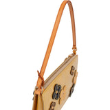 Louis Vuitton Monogram Vernis Fleurs Leather Pochette Accessoires Handbag