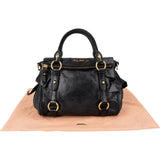 Miu Miu Vitello Lux Leather Small Bow Handbag