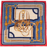 Hermès Coaching Silk Carre 90 Scarf Tuch