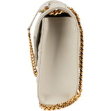 Saint Laurent Quilted Grain de Poudre Leather Small Envelope Crossbody Bag