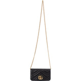 Gucci Matelassé Leather GG Marmont Mini Crossbody Bag