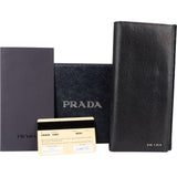 Prada Vitello Grain Leather Vertical Wallet