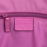 Gucci Monogram GG Canvas Pink Leather Abbey Shoulder Bag