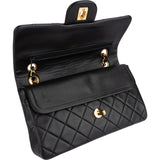 Chanel Quilted Lambskin 24K Gold Small Double Flap Shoulder Bag