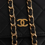 [🔄️B23 / F09] Chanel Quilted Lambskin on Chain Wallet - vintageandkickz