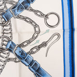 Hermès Equipages Silk Carre 90 Scarf Tuch