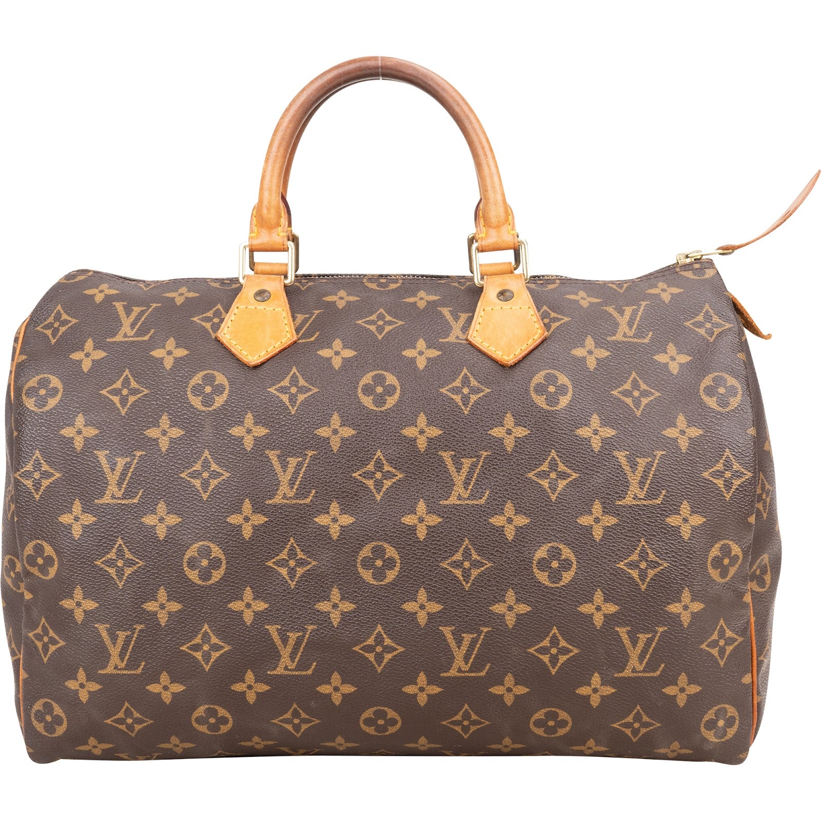 Louis Vuitton Monogram Canvas Speedy 35 Handbag - vintageandkickz