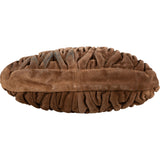 Miu Miu Brown Suede Leather Coffer City Handbag