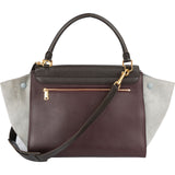 Céline Leather and Suede Trapeze Handbag