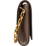 Louis Vuitton Taupe Leather Louise MM Chain Shoulder Bag