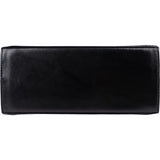 Salvatore Ferragamo Black Boxcalf Leather Gancini Top Handle Handbag