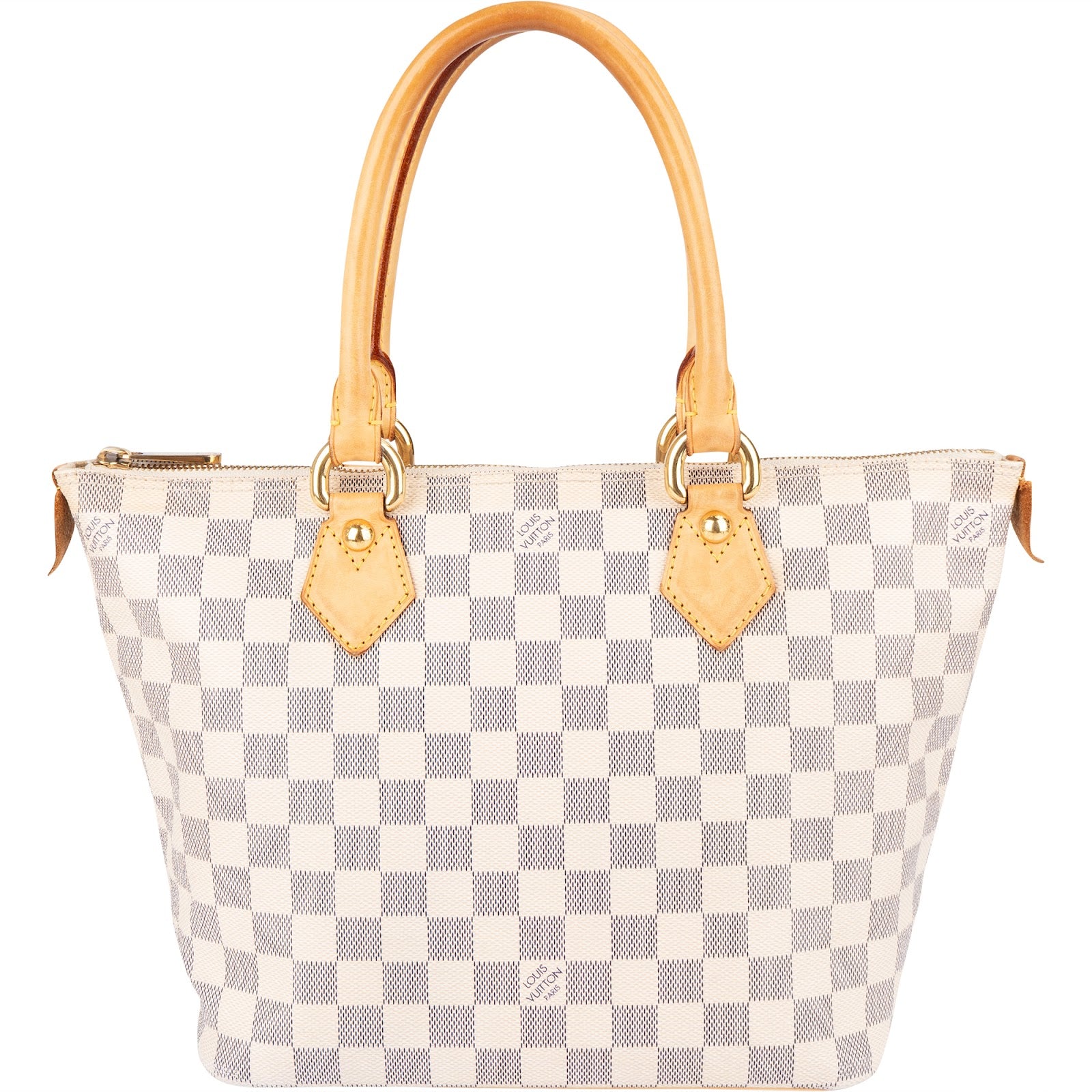 [🔄️B23 / F61] Louis Vuitton Monogram Damier Azur Canvas Saleya PM Handbag - vintageandkickz