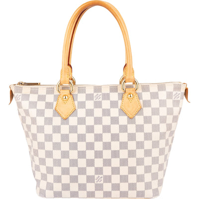 [🔄️B23 / F61] Louis Vuitton Monogram Damier Azur Canvas Saleya PM Handbag - vintageandkickz