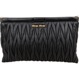 Miu Miu Matelassé Nappa Leather Clutch Bag