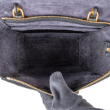 Céline Black Grained Calfskin Nano Belt Handbag