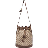 Gucci Monogram GG Supreme Canvas Drawstring Bucket Shoulder Bag