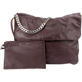Celine Leather Chain Medium Gourmette Shoulder Bag