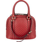 Gucci Microguccissima Leather Small Dome Satchel Handbag - vintageandkickz