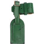 [🔄️B21 / F43] Louis Vuitton Green Epi Leather Luggage Tag - vintageandkickz