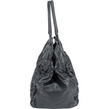 Miu Miu Grey Matelassé Nappa Leather Tote Handbag