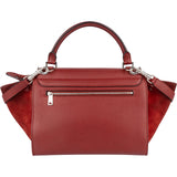 Celine Grained Leather and Suede Trapeze Handbag