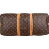 Louis Vuitton Monogram Canvas Keepall 50 Bandoulière Travel Bag