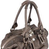 Chloé Pebbled Leather Studded Paddington Satchel Handbag