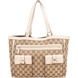 [🔄️B20 / F30] Gucci Monogram GG Canvas Abbey Tote Shoulder Bag - vintageandkickz