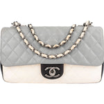 Chanel Quilted Tricolor Lambskin Single Flap Crossbody Bag - vintageandkickz