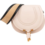 Chloé Bicolor Leather Marcie Saddle Crossbody Bag