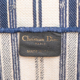 Christian Dior Striped Portofino Large Book Tote Handbag