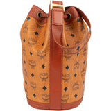 MCM Monogram Visetos Drawstring Bucket Crossbody Bag