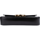 Celine Shiny Calfskin Crystal Claude Triomphe Shoulder Bag