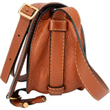 Chloé Grained Calfskin Leather Small Marcie Saddle Crossbody Bag