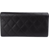 Chanel Quilted Lambskin Cambon Ligne Quilted Long Wallet