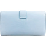 Yves Saint Laurent Light Blue Leather Y Clutch