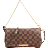 Louis Vuitton Monogram Damier Ebene Favorite MM Crossbody Handbag