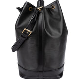 Louis Vuitton Noir Epi Leather Sac Noé Grande Shoulder Bag