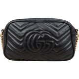 Gucci ChevronLeather GG Marmont Camera Crossbody Bag
