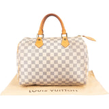 Louis Vuitton Monogram Damier Azur Speedy 30 Handbag
