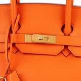 Hermès Orange H Togo Leather Birkin 35 Handbag