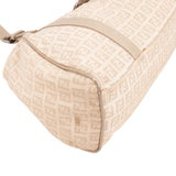 Fendi Monogram Zucca Baguette Buckle Shoulder Bag