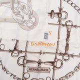 Hermès Mors & Gourmettes Silk Carre 90 Tuch Scarf