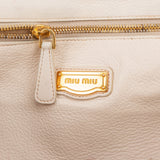 Miu Miu Smooth Leather Turnlock Satchel Handbag