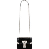Louis Vuitton Monogram Canvas Black & White Vernis Leather Wynwood Trunk Crossbody Bag