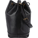 Louis Vuitton Noir Epi Leather Sac Noé Grande Shoulder Bag