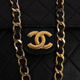 Chanel Quilted Lambskin Single Flap Shoulder Bag