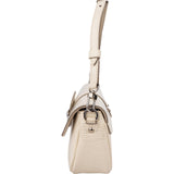 Louis Vuitton White Epi Leather Montaigne Clutch Shoulder Bag