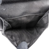 Prada Black Saffiano Leather Triangle Trifold Wallet